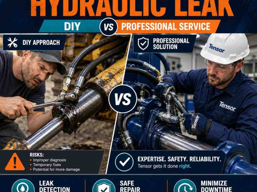 How to Fix a Hydraulic Leak: DIY vs Professional Service